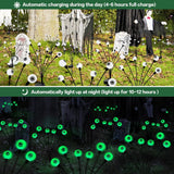 Scary Eyeballs Solar Garden Lights Halloween Decorations Outdoor