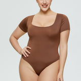 Hanitii Shapewear for Women Tummy Control Square Neckline Bodysuits HABS010