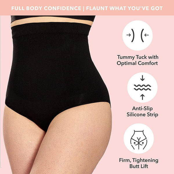 Hanitii Women Hip Control Bodysuits Slimming Belly Trousers Fitness Pants HABS011