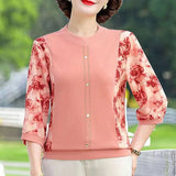 Hanitii Foral Women Blouse Button Casual Clothes Tops HATP046