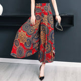 HANITII Loose Patterned Cropped Pants