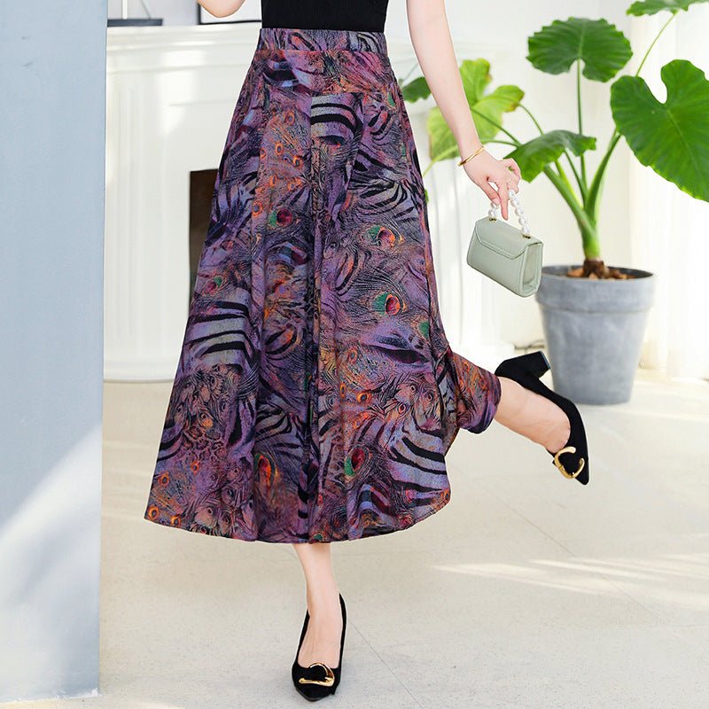 HANITII Loose Silk Skirt