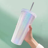 Hanitii Starbucks Studded Water Cup with Straw